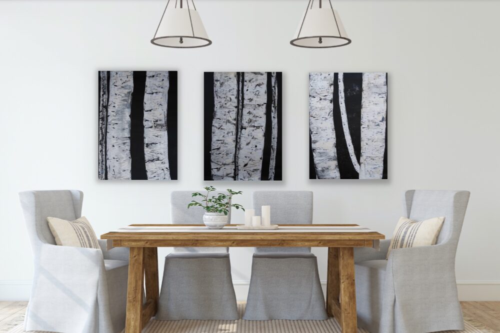 Birch At Night 5 - Image 2